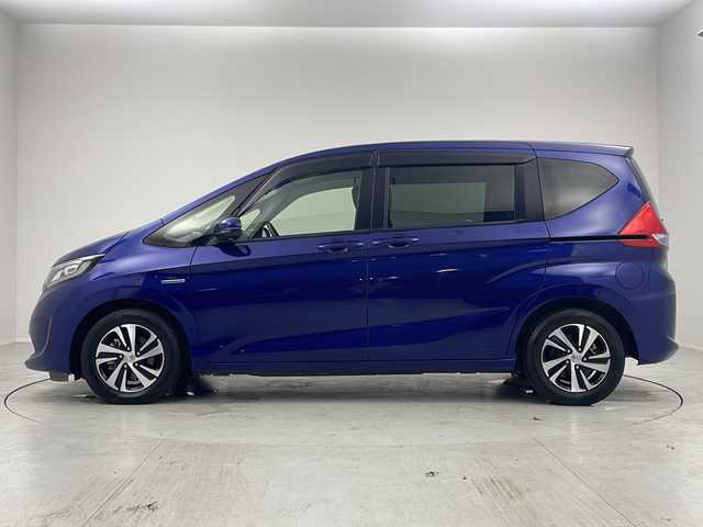 ホンダ フリード ハイブリット EX 茨城県 2018(平30)年 5.8万km コバルトブルーパール ディーラーOP/メモリナビ/CD DVD BT フルセグTV/バックカメラ/両側パワースライドドア/ACC/LKA/LEDヘッドライト/ドライブレコーダー/ETC/シートヒーター/衝突軽減ブレーキ