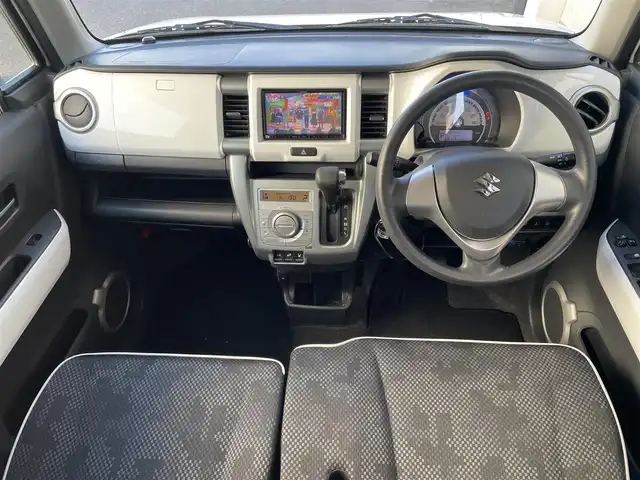 スズキ ハスラー G 道央・札幌 2018(平30)年 6.7万km ピュアホワイトP ４WD/社外ナビ(AM/FM/CD/DVD/SD/BT)/ワンセグ(走行中視聴可能)/バックカメラ/アイドリングストップ/ドアバイザー/プッシュスタート/ETC/フォグランプ/ヘッドライトレベライザー/ダウンヒルアシストコントロール/ベンチシート/シートヒーター/横滑り防止装置/盗難防止装置/衝突軽減ブレーキ/エンジンスターター/スペアキー×１/積込冬タイヤ/　　(165/60R15 18年製 溝6mm)