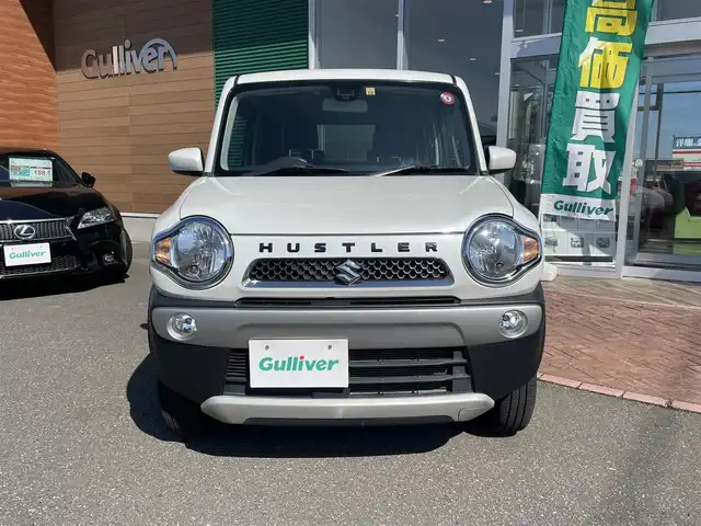 スズキ ハスラー G 道央・札幌 2018(平30)年 6.7万km ピュアホワイトP ４WD/社外ナビ(AM/FM/CD/DVD/SD/BT)/ワンセグ(走行中視聴可能)/バックカメラ/アイドリングストップ/ドアバイザー/プッシュスタート/ETC/フォグランプ/ヘッドライトレベライザー/ダウンヒルアシストコントロール/ベンチシート/シートヒーター/横滑り防止装置/盗難防止装置/衝突軽減ブレーキ/エンジンスターター/スペアキー×１/積込冬タイヤ/　　(165/60R15 18年製 溝6mm)