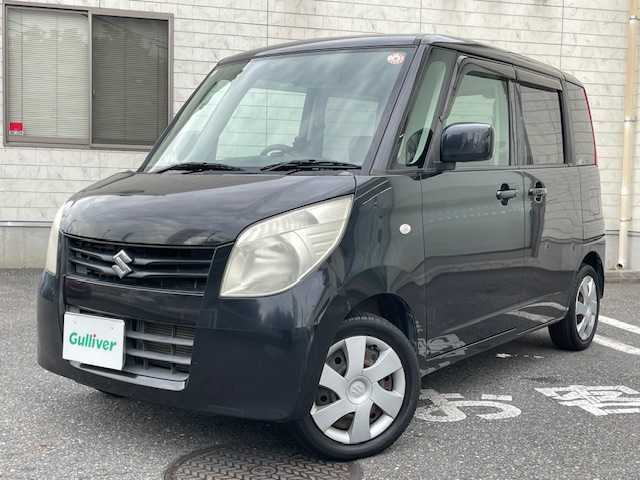 スズキ パレット X 埼玉県 2011(平23)年 8.7万km ブルーイッシュブラックパール3 片側パワースライドドア/社外CD（型番：U363）/純正フロアマット/プッシュスタート/スマートキー/スペアキー/取扱説明書