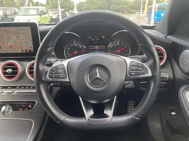 メルセデス・ベンツ Ｃ２００ 4マチック AVG AMGライン 栃木県 2017(平29)年 8.5万km イリジウムシルバー レーダーセーフティパッケージ/Burmesterサウンド/8.4インチディスプレイCOMANDシステムナビ/フルセグTV/DVD/Bluetooth/バックカメラ/DSRC ETC/前後ドライブレコーダー/レザーARTICOシート/シートヒーター/パワーシート/レーダークルーズコントロール/パドルシフト/純正ベースキャリア積込/社外17インチAW+スタッドレスタイヤ積込/エアサス/スマートキー×2