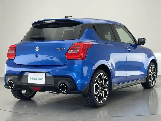 スズキ スイフト スポーツ セーフティPKG 愛知県 2019(令1)年 4万km スピーディーブルーM 純正ナビ　全方位カメラ　禁煙　ＭＴ車　柿本マフラー　ＥＴＣ　ミラー型前後ドラレコ　シートヒーター　セーフティサポート　衝突軽減　クルコン　車線逸脱　ＬＥＤライト　オートハイビーム　スマートキー　フォグ