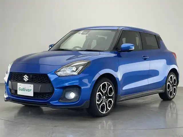 スズキ スイフト スポーツ セーフティPKG 愛知県 2019(令1)年 4万km スピーディーブルーM 純正ナビ　全方位カメラ　禁煙　ＭＴ車　柿本マフラー　ＥＴＣ　ミラー型前後ドラレコ　シートヒーター　セーフティサポート　衝突軽減　クルコン　車線逸脱　ＬＥＤライト　オートハイビーム　スマートキー　フォグ
