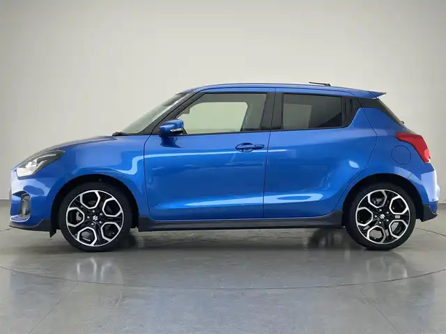 スズキ スイフト スポーツ セーフティPKG 愛知県 2019(令1)年 4万km スピーディーブルーM 純正ナビ　全方位カメラ　禁煙　ＭＴ車　柿本マフラー　ＥＴＣ　ミラー型前後ドラレコ　シートヒーター　セーフティサポート　衝突軽減　クルコン　車線逸脱　ＬＥＤライト　オートハイビーム　スマートキー　フォグ