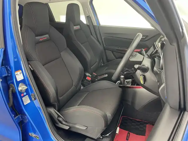 スズキ スイフト スポーツ セーフティPKG 愛知県 2019(令1)年 4万km スピーディーブルーM 純正ナビ　全方位カメラ　禁煙　ＭＴ車　柿本マフラー　ＥＴＣ　ミラー型前後ドラレコ　シートヒーター　セーフティサポート　衝突軽減　クルコン　車線逸脱　ＬＥＤライト　オートハイビーム　スマートキー　フォグ