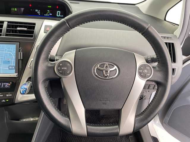 トヨタ プリウス α G 愛知県 2012(平24)年 5.5万km ホワイトパールクリスタルシャイン 純正8型ナビ/バックカメラ/純正アルミホイール/ＥＴＣ/LEDヘッドライト/ドライブレコーダー/フルセグ/CD DVD/Bluetooth/ステアリングスイッチ/スマートキー/プッシュスタート