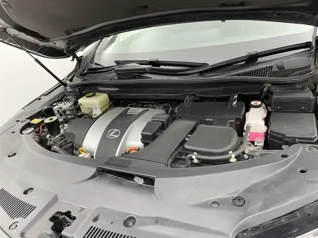 レクサス ＲＸ 450h Fスポーツ 宮城県 2016(平28)年 7.7万km グラファイトブラックガラスフレーク 4WD/純正ナビ　/マークレビンソンサウンド/全周囲カメラ　/ＨＵＤ/BSM　/三眼ＬＥＤヘッドランプ　/シーケンシャルターンランプ　/後席電動格納　/１００Ｖ電源　/パワーバックドア　/レクサスセーフティ　/アダプティブクルーズコントロール/インテリジェントクリアランスソナー/黒革シート　/メモリ機能付パワーシート/ＥＴＣ2.0　/前後ドライブレコーダー/純正20インチAW/禁煙車