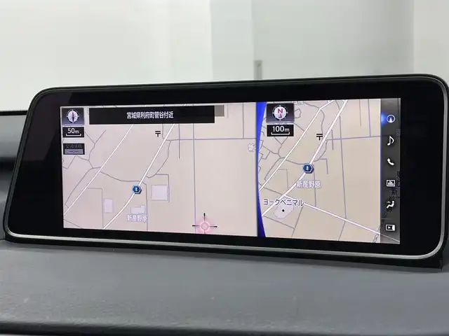 レクサス ＲＸ 450h Fスポーツ 宮城県 2016(平28)年 7.7万km グラファイトブラックガラスフレーク 4WD/純正ナビ　/マークレビンソンサウンド/全周囲カメラ　/ＨＵＤ/BSM　/三眼ＬＥＤヘッドランプ　/シーケンシャルターンランプ　/後席電動格納　/１００Ｖ電源　/パワーバックドア　/レクサスセーフティ　/アダプティブクルーズコントロール/インテリジェントクリアランスソナー/黒革シート　/メモリ機能付パワーシート/ＥＴＣ2.0　/前後ドライブレコーダー/純正20インチAW/禁煙車