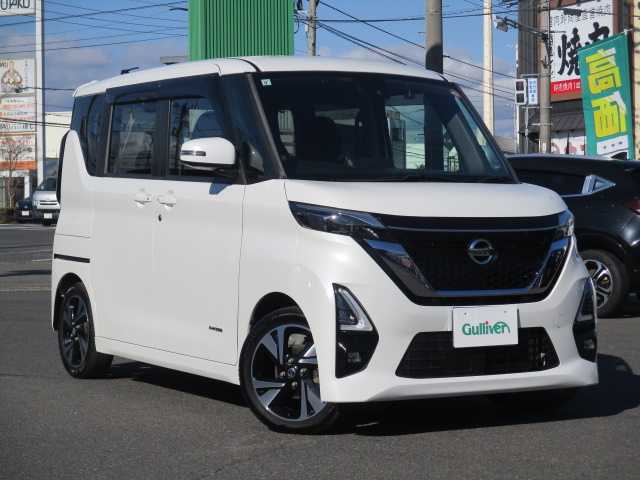 日産 ルークス HWS Gターボ プロパイロットED 岡山県 2021(令3)年 6万km ホワイトパール インテリジェントエマージェンシーブレーキ/踏み間違い衝突防止アシスト/インテリジェントFCW/車線逸脱警報（LDW・インテリジェントLi)/プロパイロット/先行車発進お知らせ/速度標識表示/インテリジェントアラウンドビューモニター/インテリジェントDA/ワンオーナー/純正9インチSDナビ/フルセグテレビ/アラウンドビューモニター/Bluetooth/USB/DVD再生可能/ハンズフリーパワースライドドア/両側パワースライドドア/純正ドライブレコーダー（フロント・リア）/オートライト/LEDヘッドライト/2.0対応ビルトインETC/ウィンカーミラー/純正15AW/純正フロアマット/スマートキー2個/取扱説明書/保証書