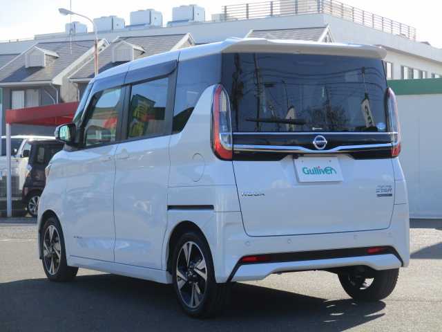 日産 ルークス HWS Gターボ プロパイロットED 岡山県 2021(令3)年 6万km ホワイトパール インテリジェントエマージェンシーブレーキ/踏み間違い衝突防止アシスト/インテリジェントFCW/車線逸脱警報（LDW・インテリジェントLi)/プロパイロット/先行車発進お知らせ/速度標識表示/インテリジェントアラウンドビューモニター/インテリジェントDA/ワンオーナー/純正9インチSDナビ/フルセグテレビ/アラウンドビューモニター/Bluetooth/USB/DVD再生可能/ハンズフリーパワースライドドア/両側パワースライドドア/純正ドライブレコーダー（フロント・リア）/オートライト/LEDヘッドライト/2.0対応ビルトインETC/ウィンカーミラー/純正15AW/純正フロアマット/スマートキー2個/取扱説明書/保証書