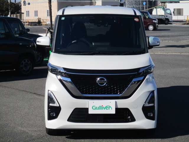 日産 ルークス HWS Gターボ プロパイロットED 岡山県 2021(令3)年 6万km ホワイトパール インテリジェントエマージェンシーブレーキ/踏み間違い衝突防止アシスト/インテリジェントFCW/車線逸脱警報（LDW・インテリジェントLi)/プロパイロット/先行車発進お知らせ/速度標識表示/インテリジェントアラウンドビューモニター/インテリジェントDA/ワンオーナー/純正9インチSDナビ/フルセグテレビ/アラウンドビューモニター/Bluetooth/USB/DVD再生可能/ハンズフリーパワースライドドア/両側パワースライドドア/純正ドライブレコーダー（フロント・リア）/オートライト/LEDヘッドライト/2.0対応ビルトインETC/ウィンカーミラー/純正15AW/純正フロアマット/スマートキー2個/取扱説明書/保証書