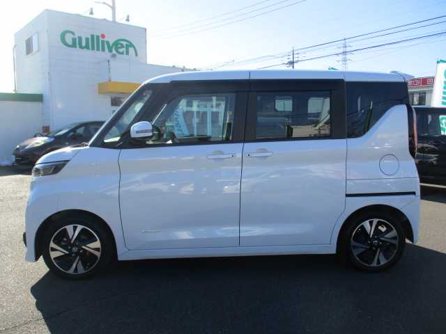 日産 ルークス HWS Gターボ プロパイロットED 岡山県 2021(令3)年 6万km ホワイトパール インテリジェントエマージェンシーブレーキ/踏み間違い衝突防止アシスト/インテリジェントFCW/車線逸脱警報（LDW・インテリジェントLi)/プロパイロット/先行車発進お知らせ/速度標識表示/インテリジェントアラウンドビューモニター/インテリジェントDA/ワンオーナー/純正9インチSDナビ/フルセグテレビ/アラウンドビューモニター/Bluetooth/USB/DVD再生可能/ハンズフリーパワースライドドア/両側パワースライドドア/純正ドライブレコーダー（フロント・リア）/オートライト/LEDヘッドライト/2.0対応ビルトインETC/ウィンカーミラー/純正15AW/純正フロアマット/スマートキー2個/取扱説明書/保証書