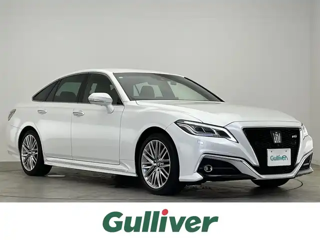 トヨタ クラウン ハイブリッド RS 滋賀県 2021(令3)年 3.3万km プレシャスホワイトパール 禁煙車/トヨタセーフティセンス/純正12.3インチSDナビ/フルセグ/全方位カメラ/革巻ステアリング/ハーフレザー/パワーシート/シートヒーター/前後ソナー/前後ドラレコ/オートハイビーム/オートライト/BSM/ビルトインETC/スマートキー/プッシュスタート