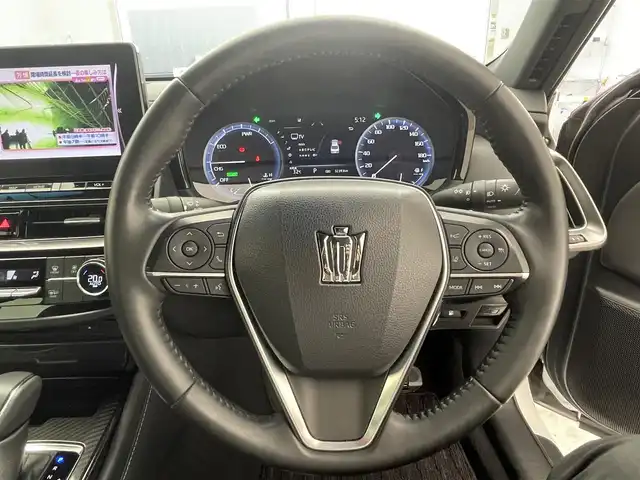 トヨタ クラウン ハイブリッド RS 滋賀県 2021(令3)年 3.3万km プレシャスホワイトパール 禁煙車/トヨタセーフティセンス/純正12.3インチSDナビ/フルセグ/全方位カメラ/革巻ステアリング/ハーフレザー/パワーシート/シートヒーター/前後ソナー/前後ドラレコ/オートハイビーム/オートライト/BSM/ビルトインETC/スマートキー/プッシュスタート