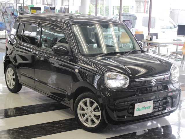 スズキ アルト ハイブリッドX 千葉県 2025(令7)年 0.2万km ブルーイッシュブラックパール3 ワンオーナー/純正ナビ/フルセグTV/全方位カメラ/純正14インチ/カラーヘッドアップディスプレイ/ETC/純正フロアマット/純正ドアバイザー/後退時ブレーキサポート/車線逸脱警報/取扱説明書/保証書