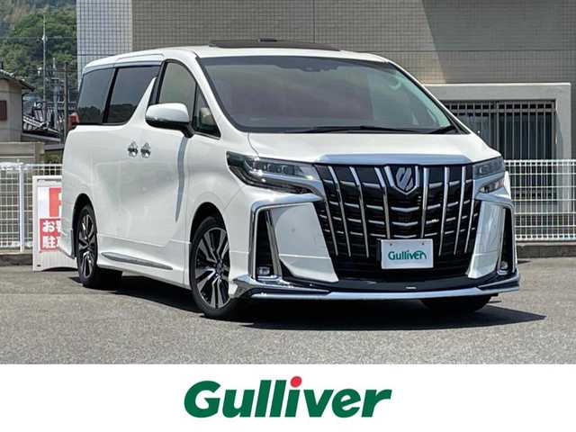 トヨタ アルファード S Cパッケージ 山口県 2019(令1)年 2万km ホワイトパールクリスタルシャイン JBLメーカーオプションナビ/フルセグTV CD DVD BD BT HDMI USB/フリップダウンモニター/全周囲カメラ/Wサンルーフ/モデリスタ エアロ/黒革シート/前席パワーシート/前席エアシート シートヒーター/三眼LEDオートヘッドライト/フォグライト/シーケンシャルウィンカー/デジタルインナーミラー/衝突被害軽減ブレーキ/レーダークルーズコントロール/レーンアシスト/オートマチックハイビーム/ブラインドスポットモニタ/両側パワースライドドア/パワーバックドア/コーナーセンサー/2.0ETC/ステアリングヒーター/ステアリングリモコン/スマートキー一体式エンジンスターター/W サイド カーテン ニー エアバッグ/禁煙車