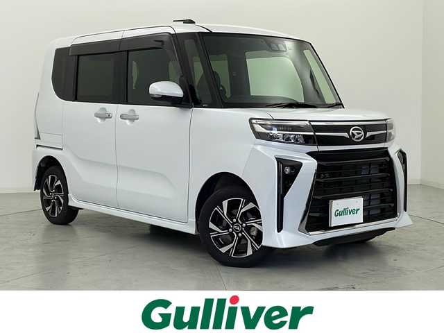 ダイハツ タント カスタム X 宮城県 2022(令4)年 1.5万km シャイニングホワイトパール スマートアシスト		/・衝突回避支援ブレーキ機能	/・車線逸脱警報機能＆路側逸脱警報機能		/・標識認識機能		/・全車速追従機能付ＡＣＣ		/・レーンキープコントロール		/・コーナーセンサー		/・オートハイビーム/両側パワースライドドア/純正7インチナビ/（BT.SD.AM.FM.DVD.CD.USB.ipod）/フルセグTV/バックカメラ/純正ドライブレコーダー（FR）/ETC/ハーフレザーシート/前席シートヒーター/ステアリングスイッチ/プッシュスタート/スマートキー（2本）/電動パーキングブレーキ/LEDヘッドライト/純正フロアマット/純正14インチアルミホイール/純正冬タイヤ積込/ロールサンシェード/シートバックテーブル