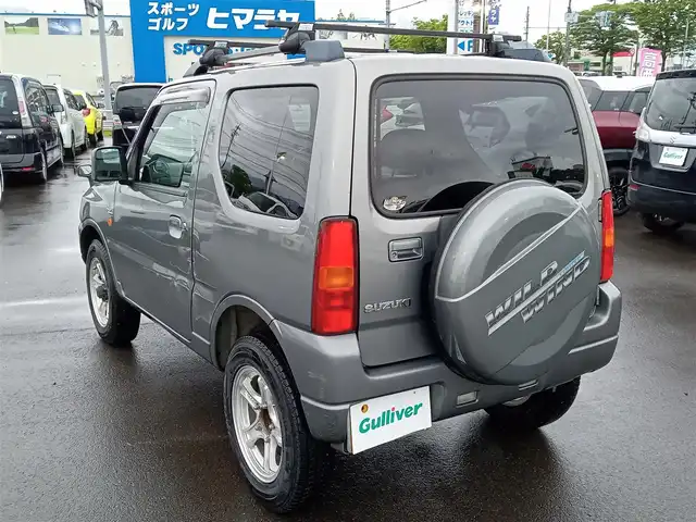 スズキ ジムニー ワイルドウィンド 福井県 2006(平18)年 3.8万km グラファイトグレーパールメタリック ワンオーナー車/ルーフレール/４WD/シートヒーター/純正フロアマット/リモコンキー/ダブルエアバッグ/保証書
