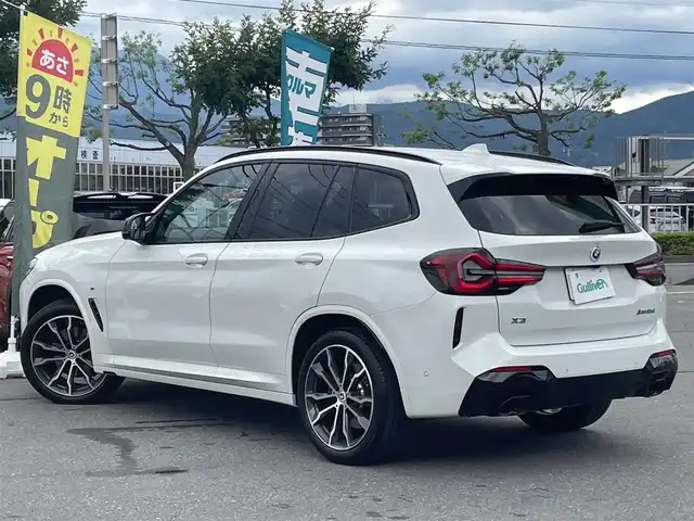 ＢＭＷ Ｘ３ M40d 長野県 2022(令4)年 1.7万km 白 4WD/純正ナビ/・Bluetooth/CD/DVD/TV/全方位バックカメラ/クルーズコントロール追走あり/純正ETC/電動リアゲート/純正ドライブレコーダー/純正フロアマット/メモリパワーシート/レザーシート/シートヒーター/純正20インチAW/純正AWノーマルタイヤ積み込み/前後コーナーセンサー/LEDオートライト/パドルシフト/革ステアリング/ヘッドアップディスプレイ/スペアキー/取り扱い説明書/保証書
