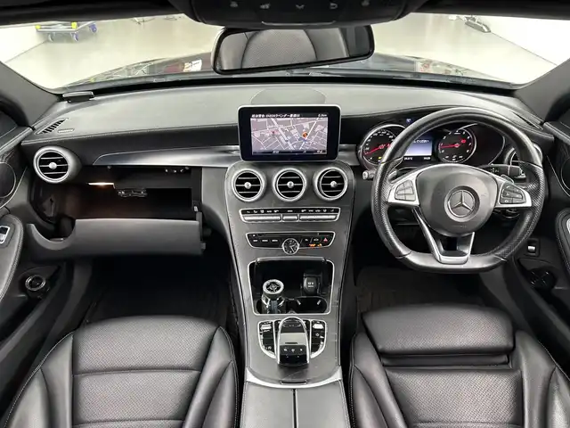 メルセデス・ベンツ Ｃ１８０ アバンギャルド AMGライン 愛知県 2015(平27)年 7.2万km 黒 レーダーセーフティパッケージ/ベーシックパッケージ/COMANDシステム/バックカメラ/LEDインテリジェントライトシステム/18インチ5本スポークアルミホイール/ナッパ巻ステアリング/黒合皮シート/運転席助手席パワーシート＆シートヒーター