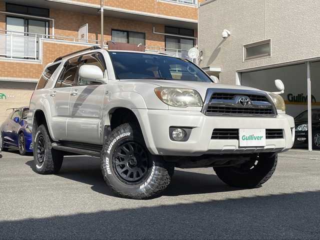 トヨタ ハイラックス サーフ SSR－X LTD 高知県 2007(平19)年 12.9万km ホワイトパールクリスタルシャイン リフトアップ/ブロックタイヤ/４ＷＤ/ナビ/・Bluetooth/・CD/DVD/・フルセグTV/バックモニター/ＥＴＣ