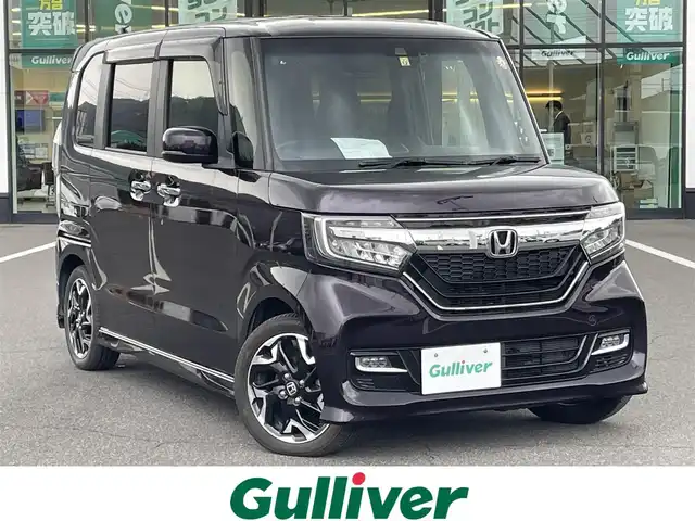 ホンダ Ｎ ＢＯＸ カスタム G L ターボ ホンダセンシング 岡山県 2019(令1)年 5万km プレミアムベルベットパープル・パール 純正ナビ/(AM/FM/CD/DVD/TV/BT)/両側パワースライドドア/バックカメラ/衝突軽減/レーンキープアシスト/レーダークルーズコントロール/オートライト/純正15インチアルミホイール/純正フロアマット/ETC/ドライブレコーダー/シートヒーター/パドルシフト/LEDヘッドライト/ベンチシート/プッシュスタート