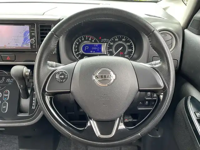 日産 デイズ ルークス HWS X Vセレクション 兵庫県 2019(平31)年 10万km ブラック (株)IDOMが運営する【じしゃロン神戸名谷店】の自社ローン専用車両になりますこちらは現金またはオートローンご利用時の価格です。自社ローンご希望の方は別途その旨お申付け下さい/登録時走行距離99471km/純正SDナビ/・CD/DVD/BT/フルセグテレビ /アラウンドビューモニター/エマージェンシーブレーキ/車線逸脱警報/オートハイビーム/プッシュスタート /スマートキー /ETC/夏タイヤ積み込み