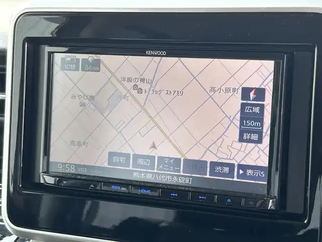 スズキ スペーシア カスタム HYBRID XS 熊本県 2019(令1)年 2.8万km フェニックスレッドパール/ブルーイッシュブラックパール 社外SDナビ/・AM/FM/CD/DVD/SD/フルセグTV/・全方位カメラ/スズキセーフティーサポート/・衝突被害軽減システム/・車線逸脱警報/・パーキングセンサー/横滑り防止装置/ステアリングリモコン/両側パワースライドドア/D席シートヒーター/ハーフレザーシート/LEDヘッドライト/オートライト/フォグランプ/アイドリングストップ/純正フロアマット/純正アルミホイール/純正ドアバイザー/プッシュスタート/スマートキー