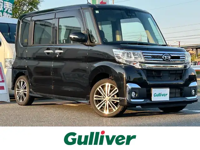 ダイハツ タント カスタム RS SA Ⅲ 愛知県 2017(平29)年 2.9万km ブラックマイカメタリック ワンオーナー/社外メモリナビ/ワンセグテレビ/バックカメラ/Bluetooth/アイドリングストップ/ウィンカーミラー/ドアバイザー/プッシュスタート/両側パワースライドドア/ETC/レザーステアリング/シートヒーター