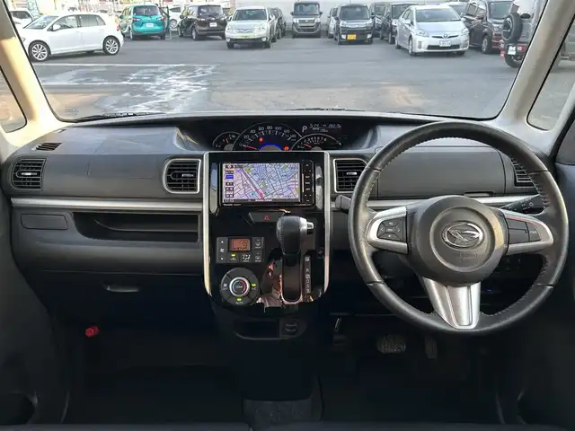 ダイハツ タント カスタム RS SA Ⅲ 愛知県 2017(平29)年 2.9万km ブラックマイカメタリック ワンオーナー/社外メモリナビ/ワンセグテレビ/バックカメラ/Bluetooth/アイドリングストップ/ウィンカーミラー/ドアバイザー/プッシュスタート/両側パワースライドドア/ETC/レザーステアリング/シートヒーター