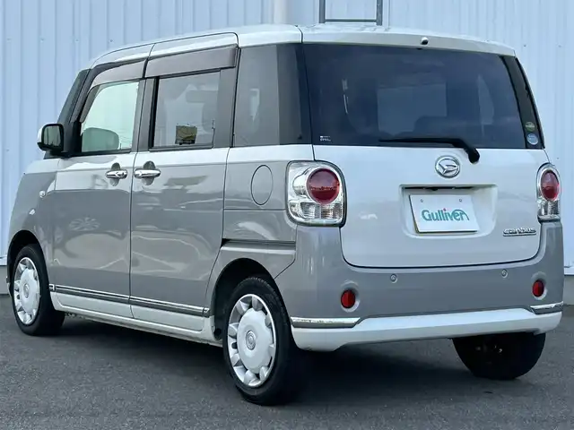 ダイハツ ムーヴ キャンバス G メイクアップ リミテッド　SAⅢ 愛媛県 2018(平30)年 6.3万km パールホワイトⅢ/スムースグレーマイカメタリック 2トーン コーナーセンサー/フォグランプ/LED/オートライト/オートマチックハイビーム/バックカメラ/前方ドラレコ/フルセグTV/USB/ベンチシート/両側パワースライドドア/純正フロアマット/プッシュスタート/パワーウィンドウ/パワステ/アイドリングストップ/スマートキー/ABS/横滑り防止装置