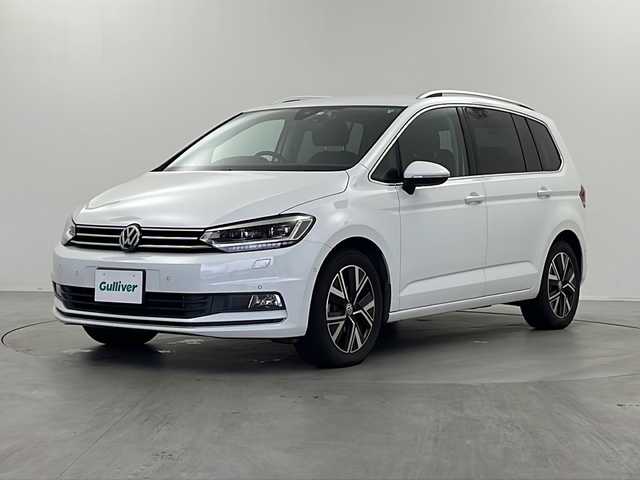フォルクスワーゲン ゴルフ トゥーラン TDI ハイライン 栃木県 2020(令2)年 8.5万km ピュアホワイト 純正ナビ/(CD/DVD/SD/BT/フルセグ)/アダプティブクルーズコントロール/レーンキープアシスト/プリクラッシュブレーキ/リヤトラフィックアラート/バックカメラ/ETC2.0/ドライブレコーダー/パドルシフト/シートヒーター/ルーフレール/LEDヘッドランプ/オートライト/純正17インチアルミホイール/純正フロアマット