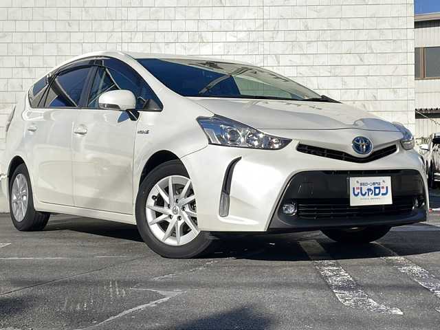 トヨタ プリウス α S 長野県 2015(平27)年 11.5万km ホワイトパールクリスタルシャイン (株)IDOMが運営する【じしゃロン長野店】の自社ローン専用車両になります/こちらは現金またはオートローンご利用時の価格です。自社ローンご希望の方は別途その旨お申付け下さい./純正ナビ　（CD/DVD/BT）/バックカメラ/ビルトインETC/ステアリングスイッチ/クルーズコントロール/純正フロアマット/前方向ドライブレコーダー
