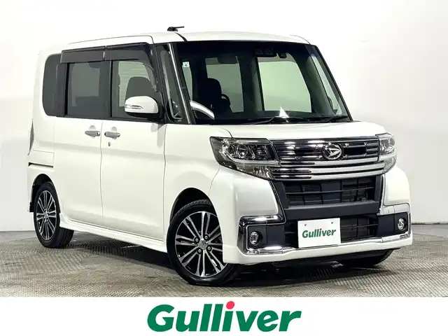 ダイハツ タント カスタム RS トップED SA Ⅲ 大阪府 2017(平29)年 3.8万km パールホワイトⅢ 純正８ｉｎｃナビ（フルセグ／ＤＶＤ再生／Ｂｌｕｅｔｏｏｔｈ）　バックカメラ　ＥＴＣ　両側パワースライドドア　ハーフレザー　シートヒーター　衝突軽減　アイドリングストップ　オートハイビーム　スマートキー