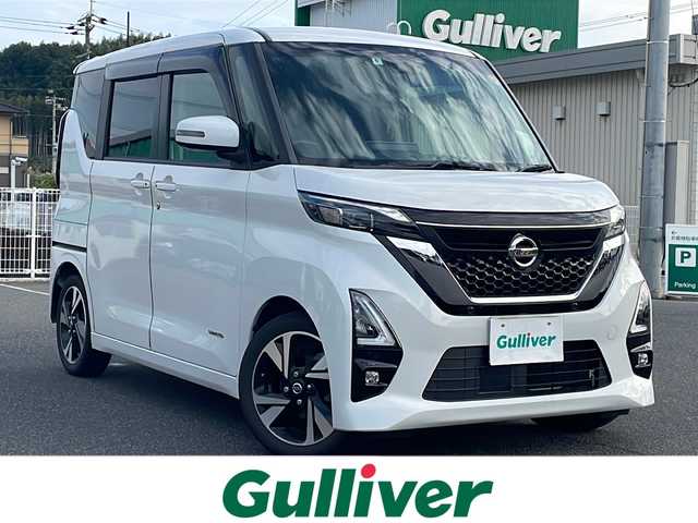 日産 ルークス HWS Gターボ プロパイロットED 山口県 2020(令2)年 2.7万km ホワイトパール 禁煙車/プロパイロット/両側パワースライドドア/スマートキー/プッシュスタート/前方ドライブレコーダー/全方位カメラ/純正HDDナビ/(DTV/BT/DVD/ラジオ)/電子パーキングブレーキ/純正フロアマット/純正アルミホイール/オートライト/オートエアコン/SOSボタン/アイドリングストップ/保証書/取扱説明書/記録簿
