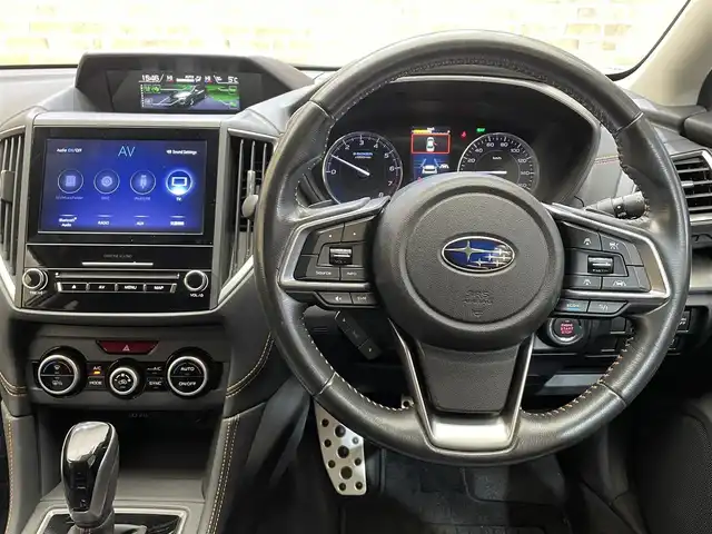 スバル ＸＶ ハイブリッド アドバンス 岩手県 2019(令1)年 7.5万km クールグレーカーキ ４WD/ルーフレール/X-MODE/ヒルディセントコントロール/アイサイトVer.3/プリクラッシュブレーキ/全車速追従機能付きクルーズコントロール/アクティブレーンキープ/AT誤発進抑制制御/先行車発信お知らせ機能/コーナーセンサー/スバルリヤビークルディテクション/ハイビームアシスト/横滑り防止装置/アイドリングストップ/ステアリング連動ヘッドランプ/パドルシフト/オートビークルホールド/前席パワーシート/純正ナビ/フルセグTV/ドライブレコーダー/ETC2.0/バック・サイドモニター/LEDヘッドランプ/フロント・リヤフォグランプ/純正18インチアルミホイール