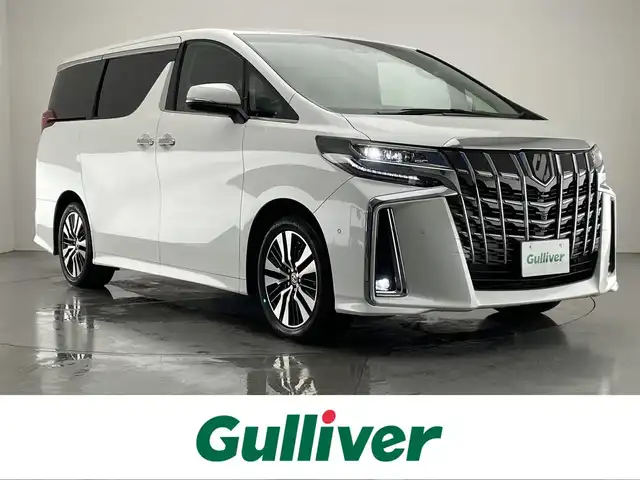 トヨタ アルファード S Cパッケージ 愛知県 2020(令2)年 7.3万km ホワイトパールクリスタルシャイン メーカーナビ　リアエンターテイメント　ＪＢＬ　全方位カメラ　デジタルインナーミラー　ＢＳＭ　パーキングアシスト　両側パワスラ　黒革　シートヒーター　衝突軽減　追従クルコン　前後ドラレコ　禁煙車　三眼LEDオートライト　ETC２．０　シートベンチレーション　オットマン
