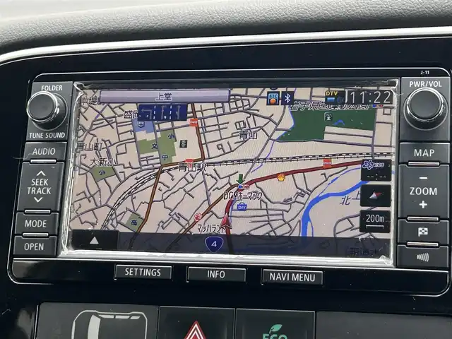 三菱 アウトランダー 24G ナビパッケージ 岩手県 2014(平26)年 6.3万km アメジストブラック 純正ナビ　/バックカメラ　/フルセグＴＶ　/電動リアゲート　/ビルトインＥＴＣ　/レーダークルーズコントロール/革調シートカバー　/革ステアリング /ナビステアリングスイッチ/パドルシフト　/ＥＣＯモード　/オートライト　/フォグランプ　/スマートキー/プッシュスタート/ドアバイザー/フロアマット/保証書　取説　ナビ取説
