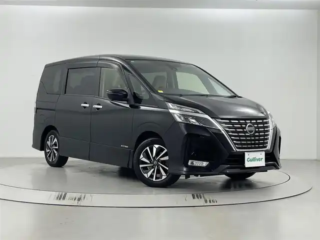 日産 セレナ ハイウェイスター V 埼玉県 2019(令1)年 6.7万km ダイヤモンドブラック 純正ナビ　/　(AM/FM/Bluetooth/フルセグ)/両側パワースライドドア　/プロパイロット　/エマージェンシーブレーキ　/クロストラフィックアラート　/車線逸脱警報/車線逸脱防止支援/後側方車両検知警報　/後側方衝突防止支援　/速度標識表示　/道路標識表示　/アラウンドビューモニター/純正アルミホイール１６インチ/コーナーセンサー/ＬＥＤヘッドライト