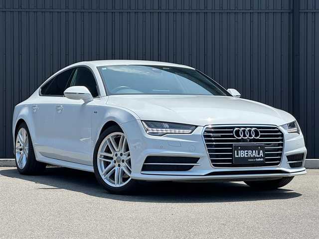 アウディ Ａ７ SB 2.0 TFSI クワトロ S LINE P 福島県 2018(平30)年 6.6万km グレイシアホワイトメタリック マトリクスLED/パークアシストパッケージ/バック、フロントカメラ/BOSEサウンド/純正19AW/純正ナビ(CD/DVD/BT/SD/AUX/USB)/フルセグ/ステアリングスイッチ/パドルシフト/黒レザーシート/シートヒーター/パワーシート/パワーバックドア/クルーズコントロール/ETC/レインセンサー/オートホールド/シートヒーター/取扱説明書/保証書/スペアキー