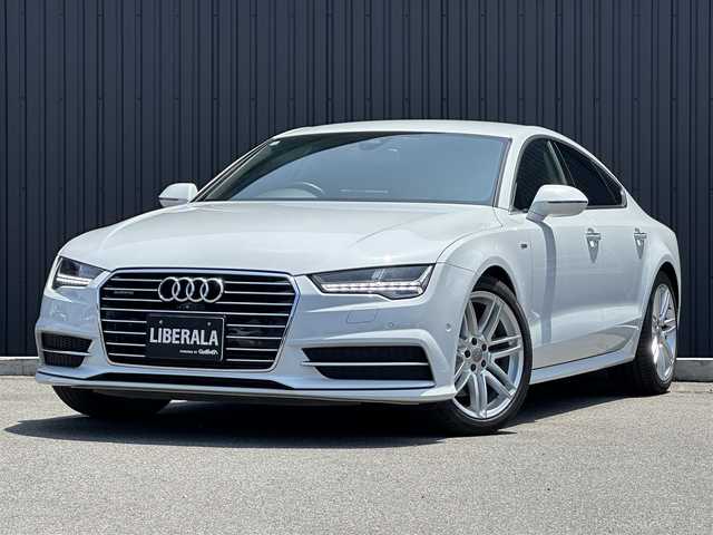 アウディ Ａ７ SB 2.0 TFSI クワトロ S LINE P 福島県 2018(平30)年 6.6万km グレイシアホワイトメタリック マトリクスLED/パークアシストパッケージ/バック、フロントカメラ/BOSEサウンド/純正19AW/純正ナビ(CD/DVD/BT/SD/AUX/USB)/フルセグ/ステアリングスイッチ/パドルシフト/黒レザーシート/シートヒーター/パワーシート/パワーバックドア/クルーズコントロール/ETC/レインセンサー/オートホールド/シートヒーター/取扱説明書/保証書/スペアキー