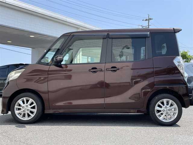 日産 デイズ ルークス HWS X Vセレ +SeftyⅡ 三重県 2014(平26)年 8.2万km モカブラウンP (株)IDOMが運営する【じしゃロン四日市店】の自社ローン専用車両になります。こちらは現金またはオートローンご利用時の価格です。自社ローンご希望の方は別途その旨お申付け下さい/社外SDナビ（CD/DVD/AM/FM）/フルセグTV/全方位カメラ/片側パワースライド/エンジンスタートボタン/スマートキー/純正14インチAW/純正フロアマット