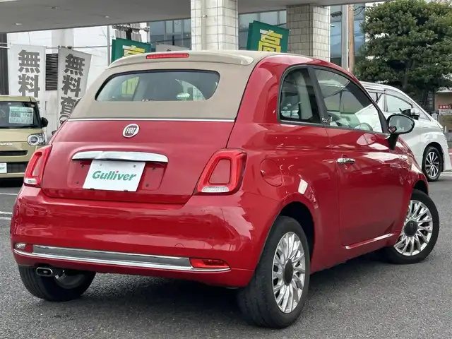 フィアット ５００Ｃ ツインエア ラウンジ 大分県 2020(令2)年 8.6万km 赤 ワンオーナー/純正ディスプレイオーディオ/Bluetooth/ラジオ/beatsサウンドシステム/ETC/革巻きステアリング/ステアリングスイッチ/社外フロアマット/ハーフレザーシート/シガーソケット/USB端子