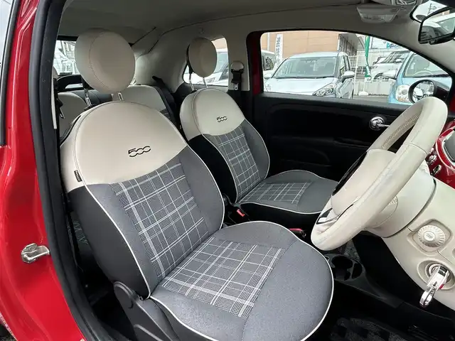 フィアット ５００Ｃ ツインエア ラウンジ 大分県 2020(令2)年 8.6万km 赤 ワンオーナー/純正ディスプレイオーディオ/Bluetooth/ラジオ/beatsサウンドシステム/ETC/革巻きステアリング/ステアリングスイッチ/社外フロアマット/ハーフレザーシート/シガーソケット/USB端子