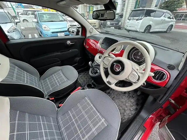 フィアット ５００Ｃ ツインエア ラウンジ 大分県 2020(令2)年 8.6万km 赤 ワンオーナー/純正ディスプレイオーディオ/Bluetooth/ラジオ/beatsサウンドシステム/ETC/革巻きステアリング/ステアリングスイッチ/社外フロアマット/ハーフレザーシート/シガーソケット/USB端子
