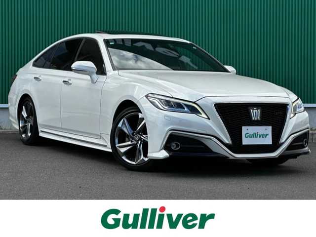 トヨタ クラウン ハイブリッド RS アドバンス 宮城県 2020(令2)年 9.5万km ホワイトパールクリスタルシャイン レザーシートパッケージ/・黒革シート/・シートベンチレーション/ムーンルーフ/デジタルインナーミラー/＝＝＝/セーフティセンス/・プリクラッシュセーフティ/・レーントレーシングアシスト/・レーダークルーズコントロール/・オートマチックハイビーム/・ロードサインアシスト/・先行車発進告知機能/ブラインドスポットモニター/リアクロストラフィックオートブレーキ/リアクロストラフィックアラート/純正ナビ/・CD/DVD/・Bluetooth/・フルセグTV/バックカメラ/ビルトインETC/ドライブレコーダー/AC100V/100Wコンセント/パワーシート/シートヒーター/ステアリグヒーター/革巻きステアリング/ステアリングスイッチ/パドルシフト/電動パーキングブレーキ/ブレーキホールド/3眼LEDヘッドランプ/シーケンシャルターンランプ/フォグランプ/オートライト/スマートキー＆プッシュスタート/スペアキー/電動格納ミラー/純正18インチAW/純正フロアマット/W/サイド/カーテンエアバッグ