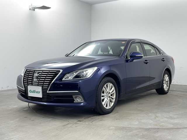 トヨタ クラウン ロイヤル ロイヤル 兵庫県 2013(平25)年 8.3万km ダークブルーマイカ ・純正HDＤナビ（フルセグ・ＢＴ・ＤＶＤ・ＣＤ・ＨＤＤ）/・バックカメラ/・クルーズコントロール/・ビルトインＥＴＣ/・ドライブレコーダー/・ＬＥＤオートライト/・フォグランプ/・ＭＴモード付ＡＴ/・ステアリングリモコン/・オールオートパワーウィンドウ/・純正16インチアルミホイール/・フロアマット/・横滑り防止/・スマートキー/・プッシュスタート/・Ｗ＋サイドエアバック/・カーテンエアバック/・電動格納ミラー/・ウインカーミラー