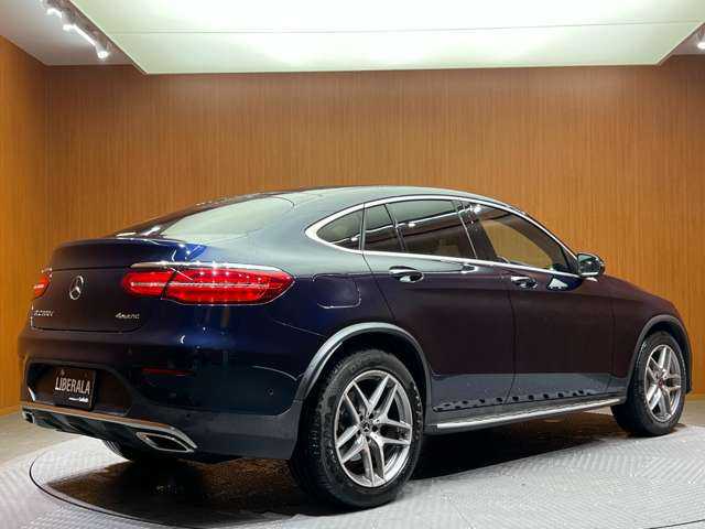 メルセデス・ベンツ ＧＬＣ２２０ d 4マチック クーペ スポーツ 本革 千葉県 2017(平29)年 6.6万km 紺 パノラマSR　/Burmesterサウンド　/黒革シート　/ACC　/ナビ　/TV　/360°Bluetooth接続　/HUD　/シートヒーター　/電動リアゲート　/アクティブパーキング　/アンビエントライト　/衝突軽減B　/BSM　/LKA　/ETC　/ドラレコ