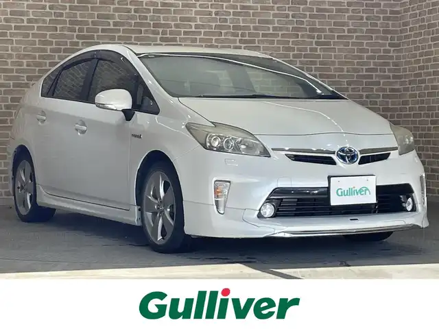 トヨタ プリウス G ツーリングセレクション 岩手県 2013(平25)年 13万km ホワイトパールクリスタルシャイン 寒冷地仕様/クルーズコントロール/横滑り防止装置/純正ナビ/フルセグTV/バックカメラ/ETC/運転席パワーシート/オートライト/LEDヘッドランプ/純正アルミホイール