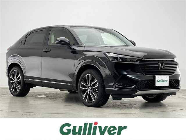 ホンダ ヴェゼル ハイブリッド e:HEV Z 愛知県 2023(令5)年 2.4万km クリスタルブラックパール 禁煙車/純正ナビ/フルセグTV/ Bluetooth/USB/バックカメラ/ビルトインETC２.0/ワイヤレス充電器/前席シートヒーター/ステアリングヒーター/ハーフレザー/パワーバックドア/ホンダセンシング/・レーダークルーズコントロール/・衝突被害軽減ブレーキ/・レーンキープ /・オートハイビーム/ＬＥＤヘッドライト/オートライト/電動パーキングブレーキ/前後コーナーセンサー/パドルシフト/スマートキー